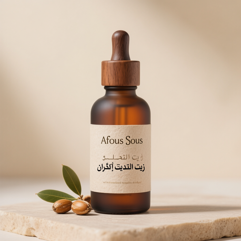 زيت التدليك بزيت الأركان – نعومة واسترخاء