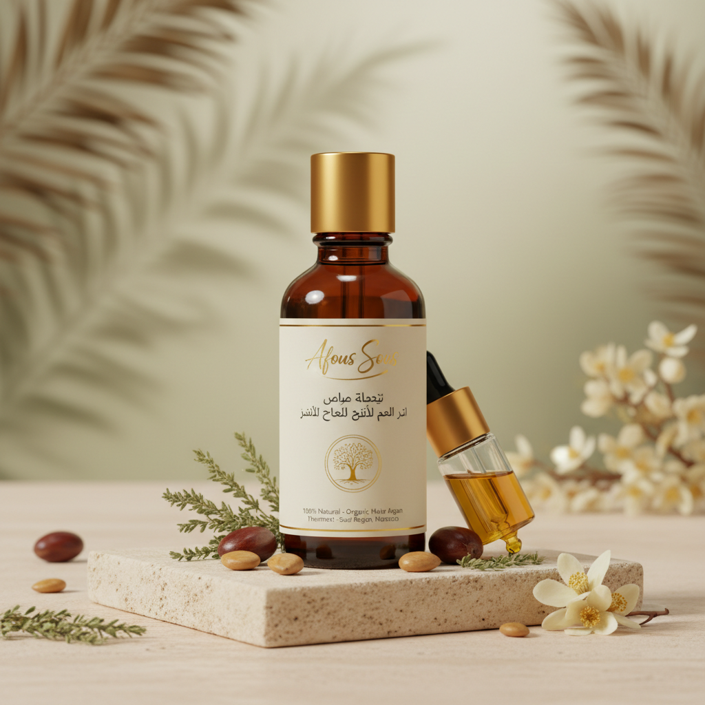 زيت علاج الشعر بزيت الأركان