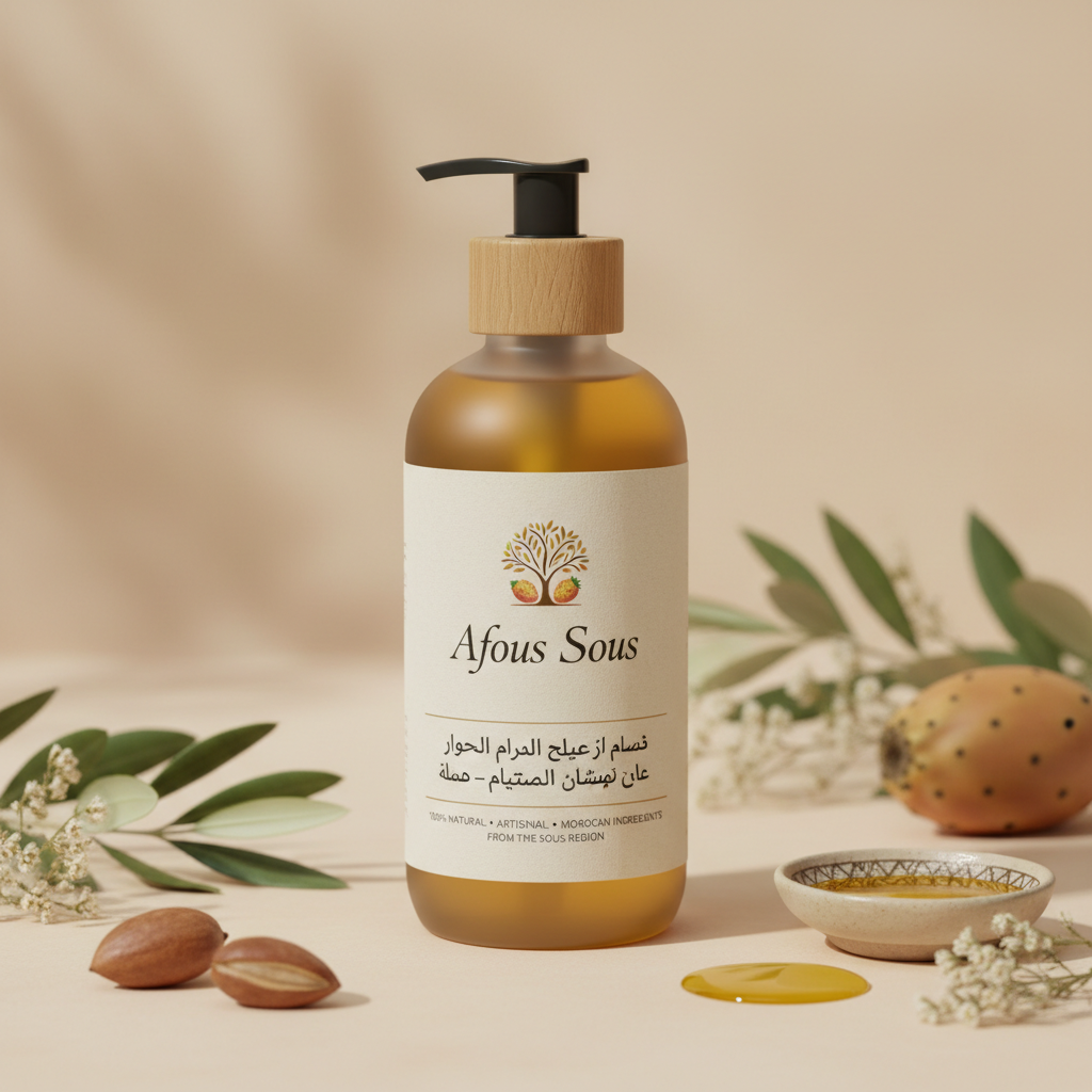 شامبو التين الشوكي والارجان – لمعان وحماية للشعر